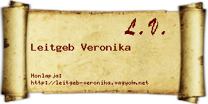 Leitgeb Veronika névjegykártya
